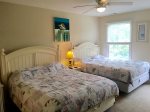 Living Room / Den w Queen Sleep Sofa, Hardwood Floors and Large Smart HDTV / Blue Ray